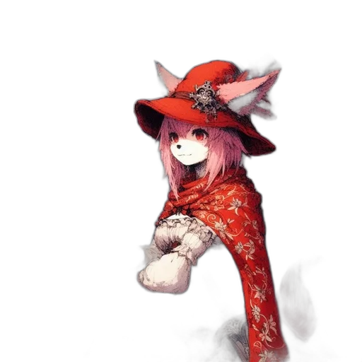hat, staff, dress, mask transparent PNG cut-out