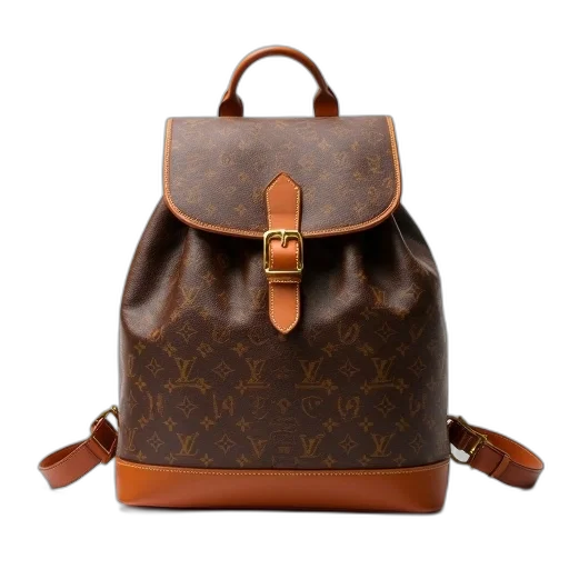 brown, leather, louis, vuitton transparent PNG cut-out
