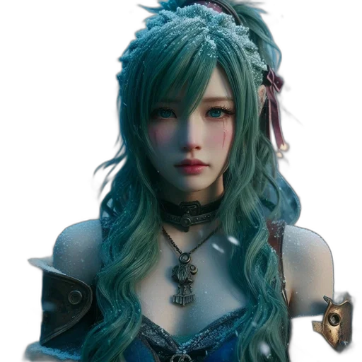 face, jewelry, staff, fantasy art transparent PNG cut-out