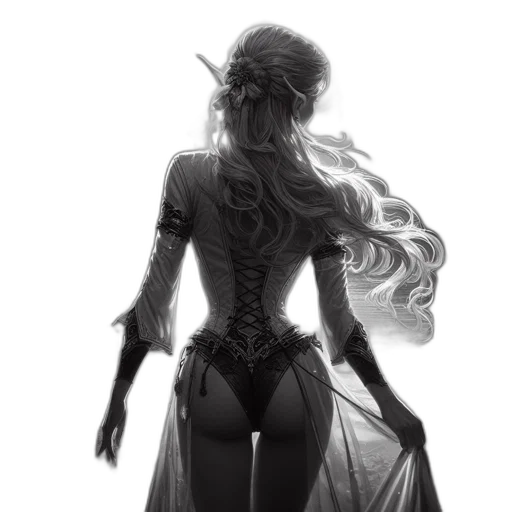 dress, dragon, mask, fantasy art transparent PNG cut-out