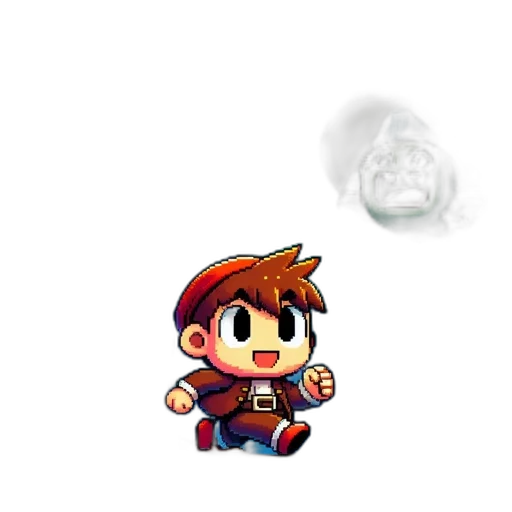 staff, weapon, face, pixel art transparent PNG cut-out