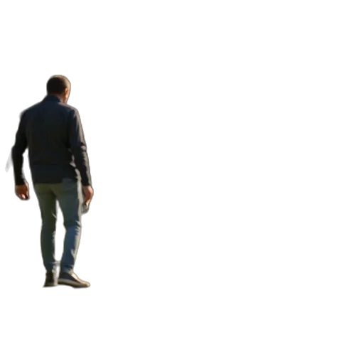 jacket, staff, weapon, robot transparent PNG cut-out