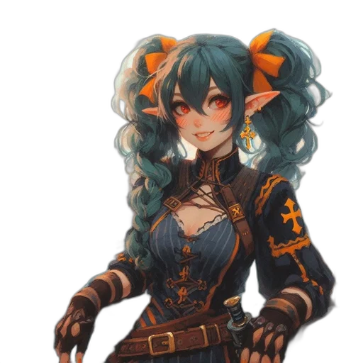 staff, weapon, dress, crown transparent PNG cut-out