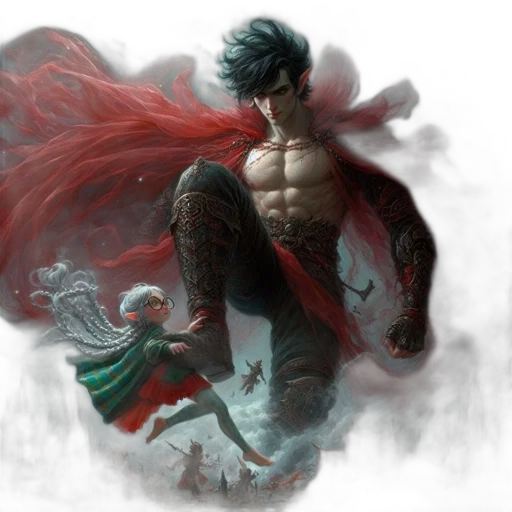 dragon, creature, sword, fantasy art transparent PNG cut-out