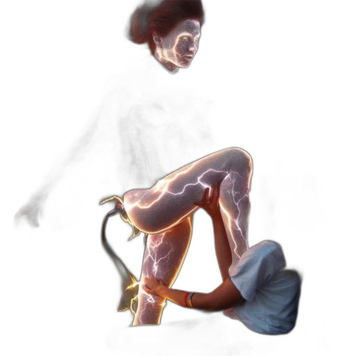 creature, robot, staff, shoes transparent PNG cut-out