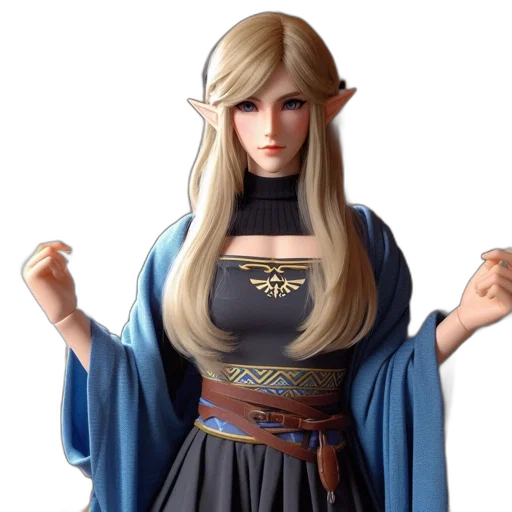dress, dragon, 3d render, fantasy art transparent PNG cut-out