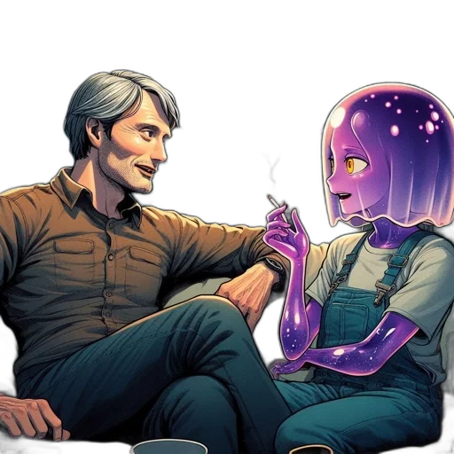 robot, mask, comic book art, concept art transparent PNG cut-out