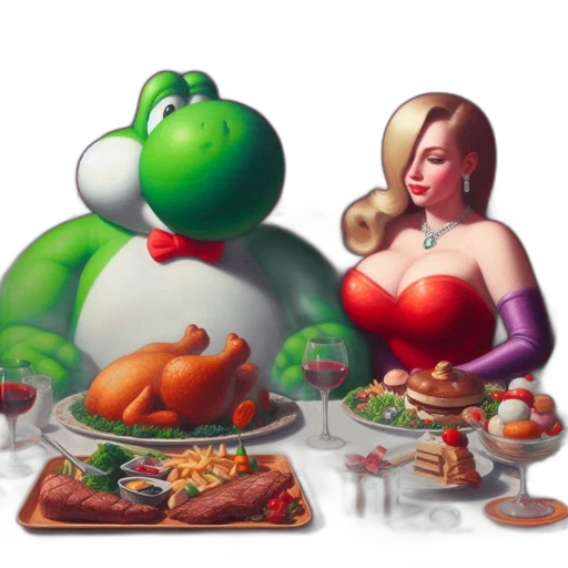 food, concept art, pixel art, photorealistic transparent PNG cut-out