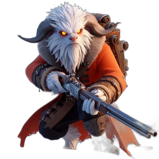 staff, weapon, animal, concept art transparent PNG cut-out