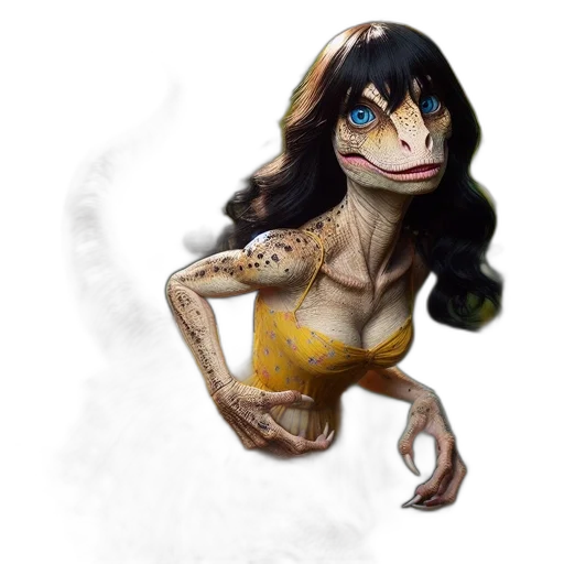 creature, mask, face, fantasy art transparent PNG cut-out