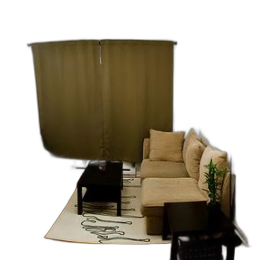 furniture, umbrella, 3d render, photorealistic transparent PNG cut-out