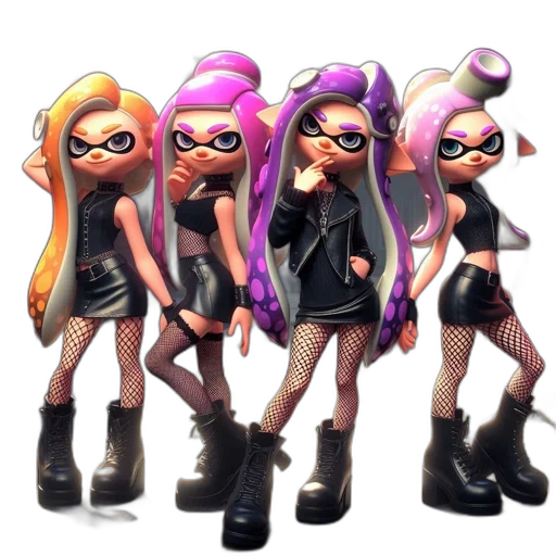 dress, weapon, hair, mask transparent PNG cut-out