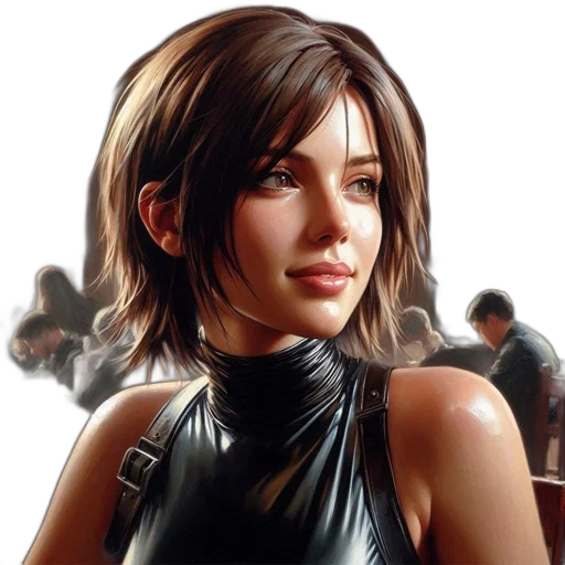 face, concept art, photorealistic, fantasy art transparent PNG cut-out