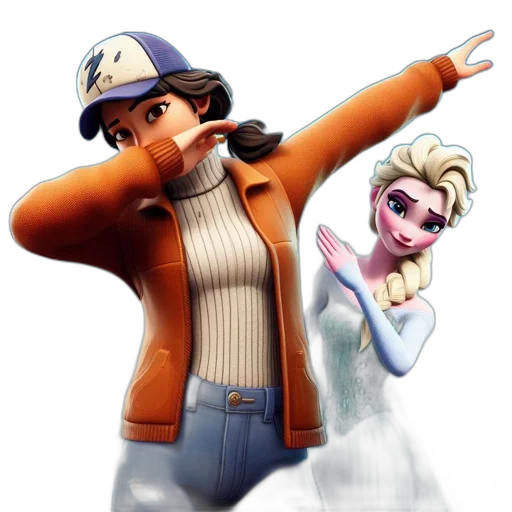 jacket, hat, concept art, 3d render transparent PNG cut-out