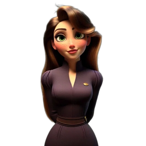 dress, staff, face, jewelry transparent PNG cut-out