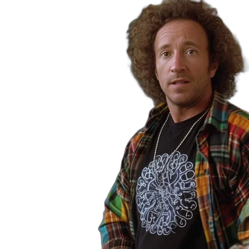 hair, jacket, man, curly transparent PNG cut-out