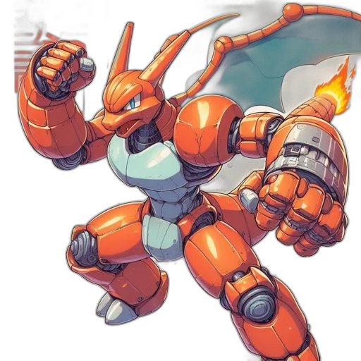 robot, weapon, dragon, concept art transparent PNG cut-out