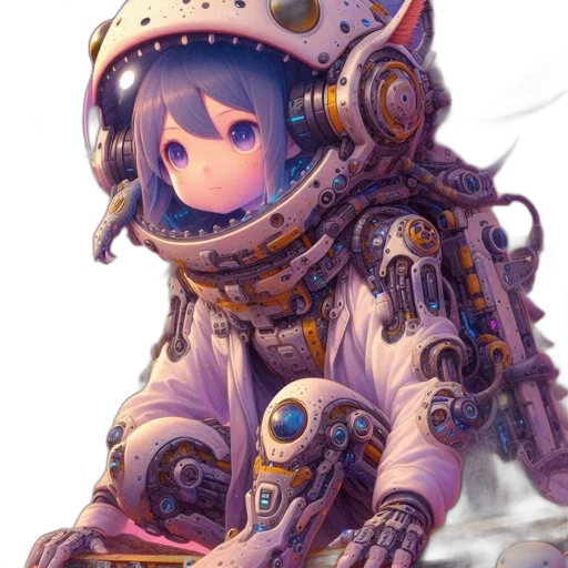 robot, creature, weapon, dress transparent PNG cut-out