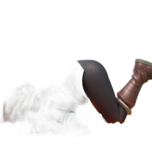 shoes, weapon, staff, mask transparent PNG cut-out