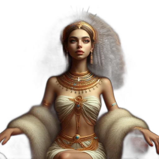 jewelry, crown, dress, fantasy art transparent PNG cut-out