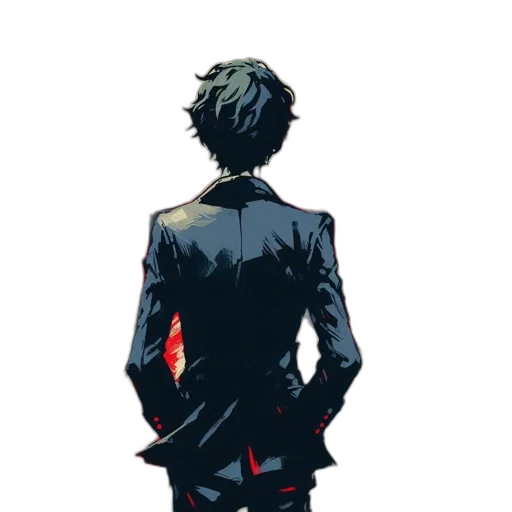 jacket, weapon, staff, mask transparent PNG cut-out
