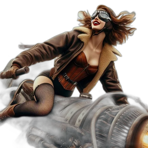 jacket, weapon, comic book art, concept art transparent PNG cut-out