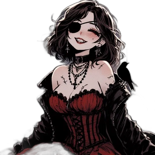 dress, crown, comic book art, concept art transparent PNG cut-out