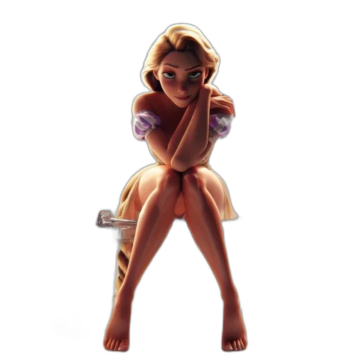 dress, staff, concept art, 3d render transparent PNG cut-out