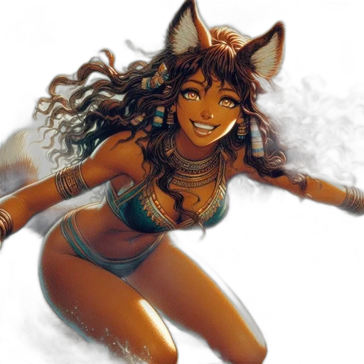 fantasy art, concept art, comic book art, watercolor transparent PNG cut-out