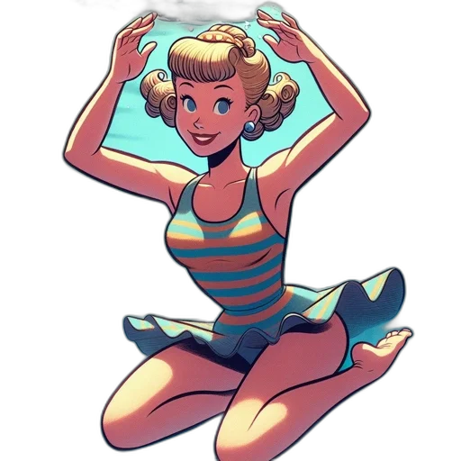 dress, creature, cartoon, concept art transparent PNG cut-out