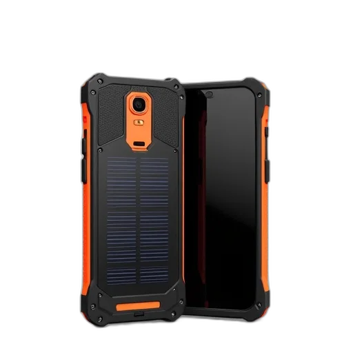 cyberpunk, modern, smartphone, black transparent PNG cut-out