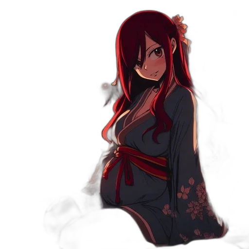 dress, staff, dragon, anime transparent PNG cut-out