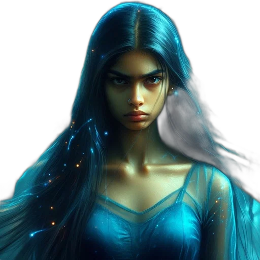 dress, face, fantasy art, concept art transparent PNG cut-out
