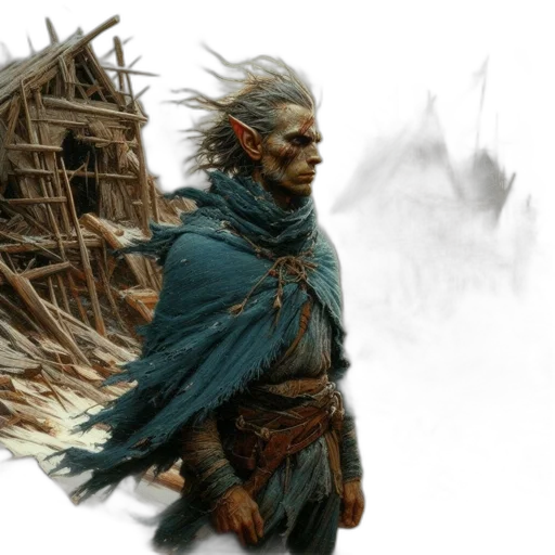 concept art, fantasy art, comic book art, photorealistic transparent PNG cut-out