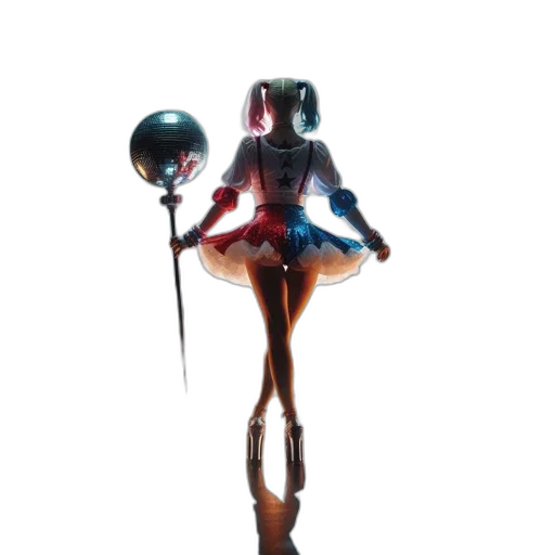 robot, dress, staff, umbrella transparent PNG cut-out