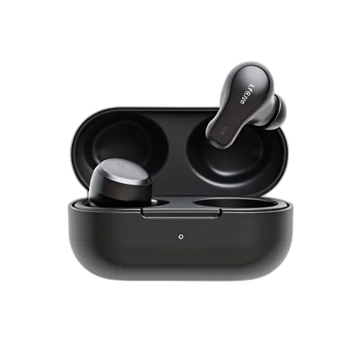 pair, black, wireless, earbuds transparent PNG cut-out