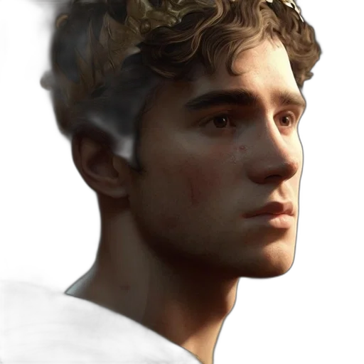 face, crown, dragon, staff transparent PNG cut-out