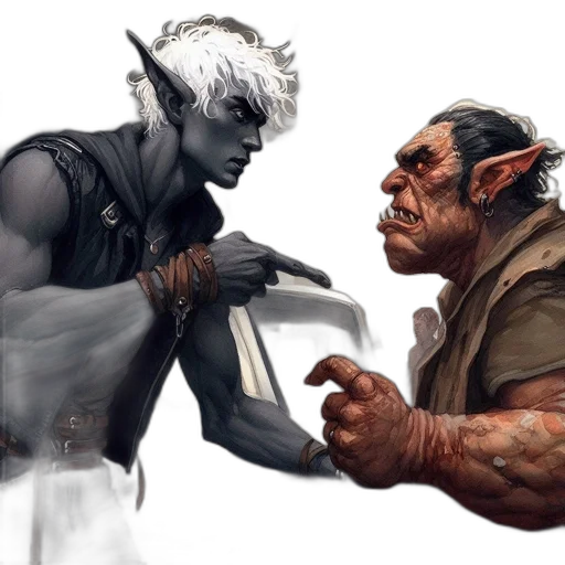 concept art, fantasy art, comic book art, photorealistic transparent PNG cut-out