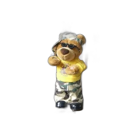 staff, 3d render, teddy, bear transparent PNG cut-out