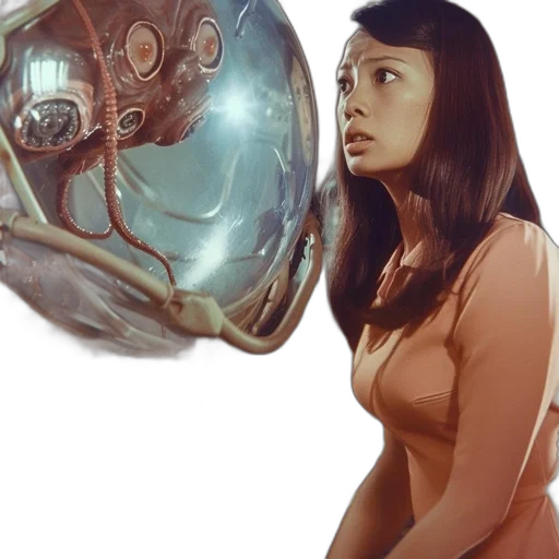 robot, mask, dress, creature transparent PNG cut-out