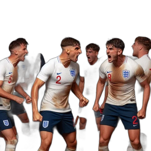 concept art, soccer, players, white transparent PNG cut-out
