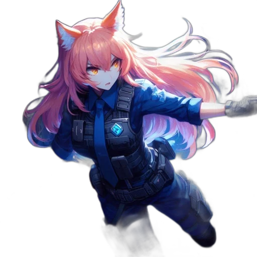 dragon, staff, jacket, weapon transparent PNG cut-out