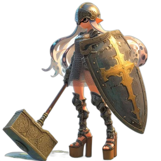 weapon, sword, staff, crown transparent PNG cut-out