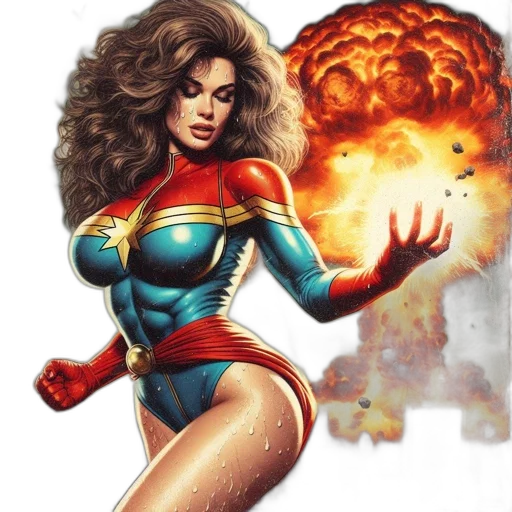 comic book art, concept art, fantasy art, cartoon transparent PNG cut-out