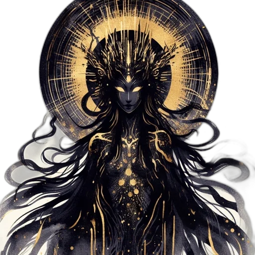 crown, mask, dress, creature transparent PNG cut-out
