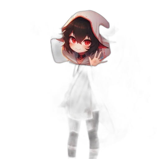 hat, staff, mask, creature transparent PNG cut-out