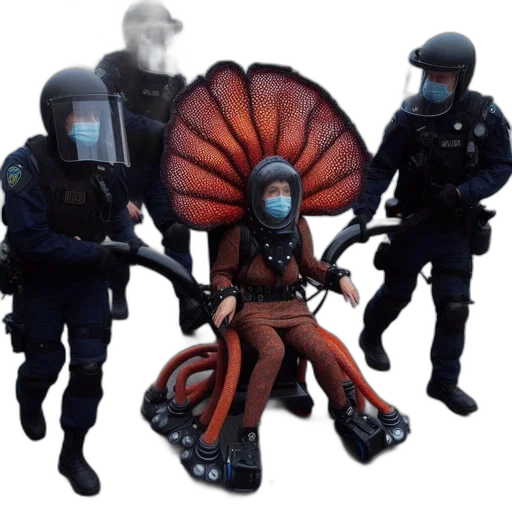 staff, weapon, robot, creature transparent PNG cut-out