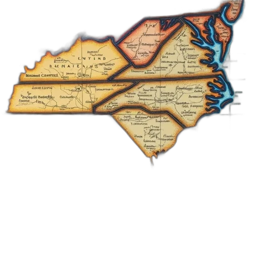 detailed, map, southern, united transparent PNG cut-out