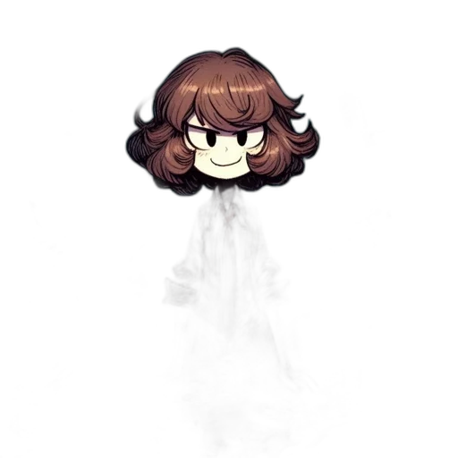 staff, hair, creature, dress transparent PNG cut-out
