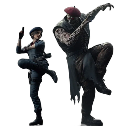 concept art, 3d render, dark, post-apocalyptic transparent PNG cut-out